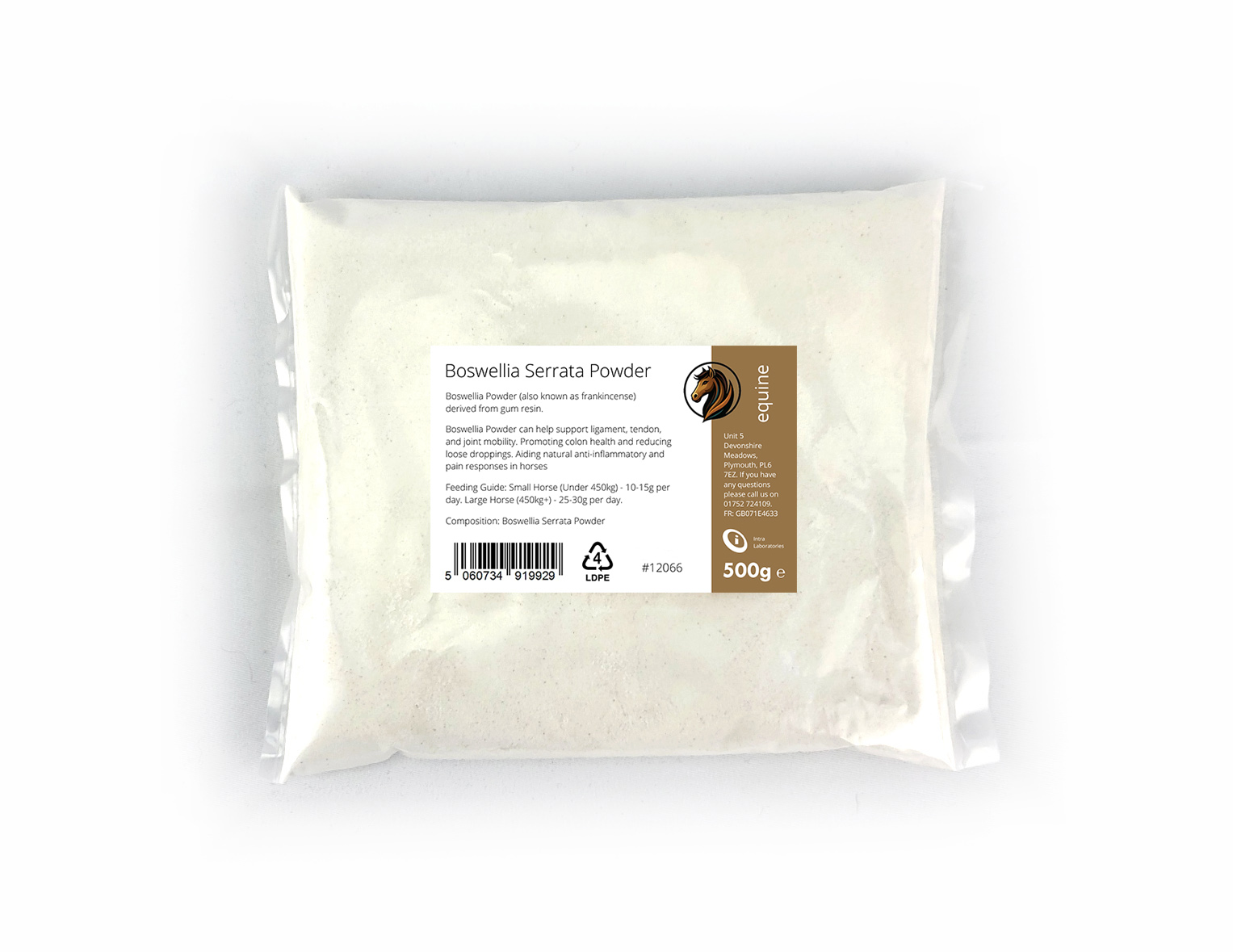 Poudre Concentrée Boswellia Serrata Pour Chevaux - 65% Acides Boswelliques - 250g